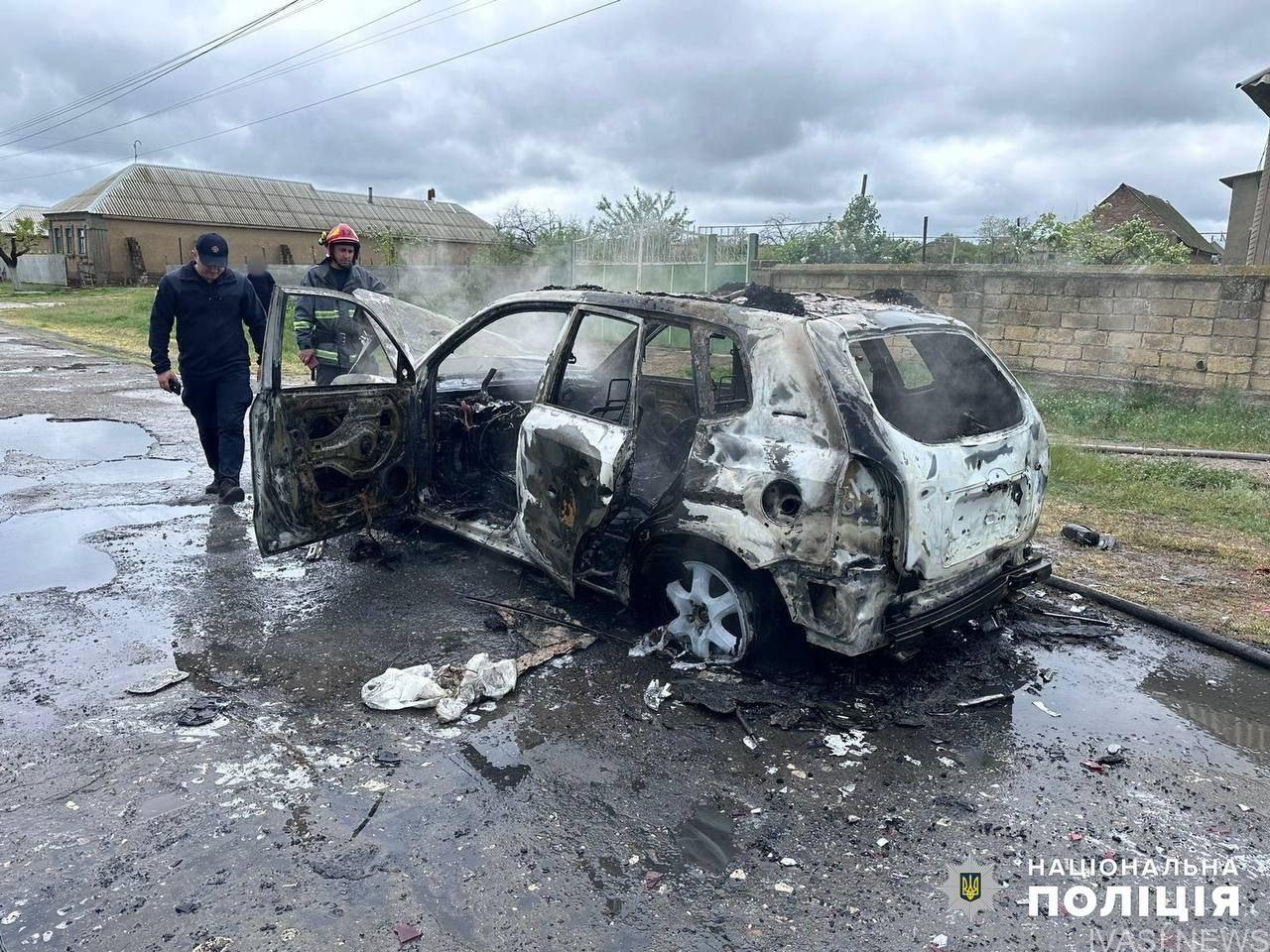Спалив автомобіль через помсту: на Одещині затримали зловмисника(фото)