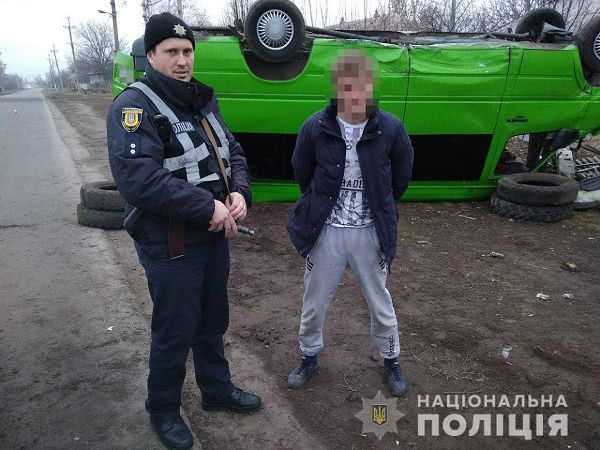 В Одесской области угнали маршрутку, но далеко уехать не получилось