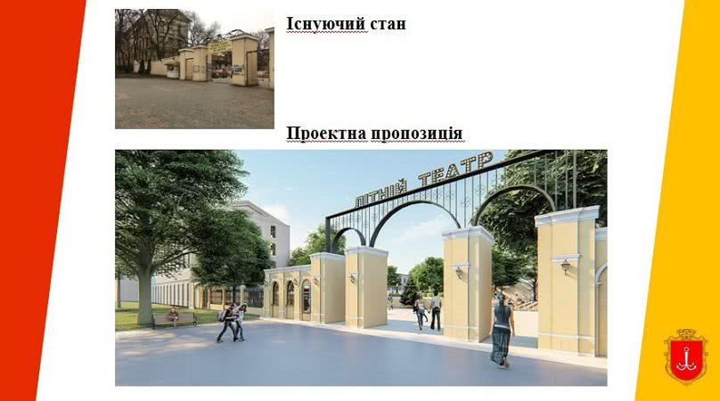 Никаких новых построек, сохранение деревьев и концертная площадка: в мэрии показали проект благоустройства Летнего театра. Фото, видео