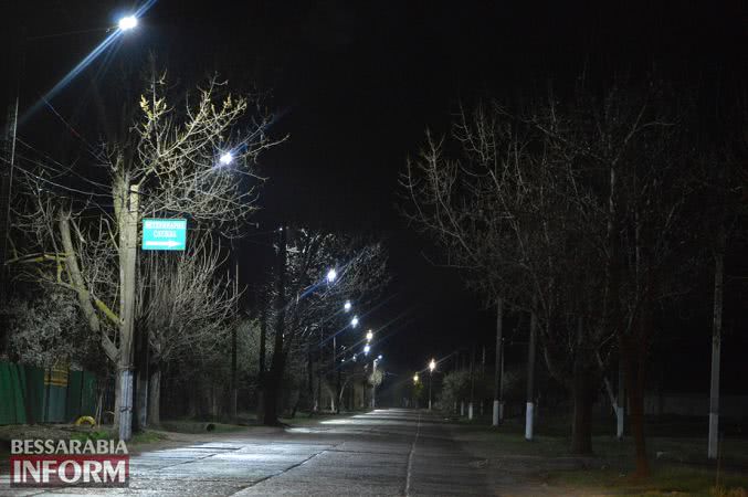 Линия LED освещения установлена в Килии от въездного знака до автостанции