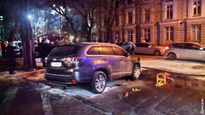 На Успенской горел джип депутата «Оппозиционного блока»