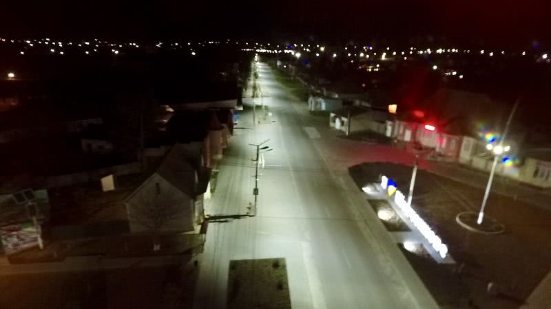 Линия LED освещения установлена в Килии от въездного знака до автостанции