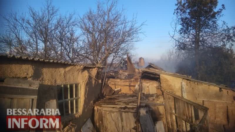 Пожар в Белгород-Днестровском районе оставил без крыши над головой пожилую женщину