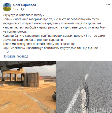 Кукуруза в голове: в автодоре назвали «убийц» одесских дорог