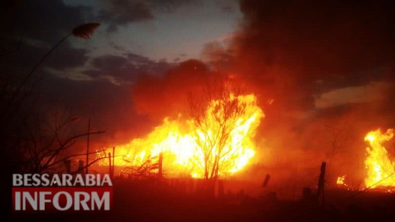 Пламя, от пылающих камышей, едва не добралось до жилых домов в Белгород-Днестровском
