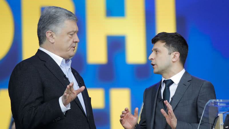 Прогнозы экзитпола :Зеленский 73.2%, Порошенко 25.3%