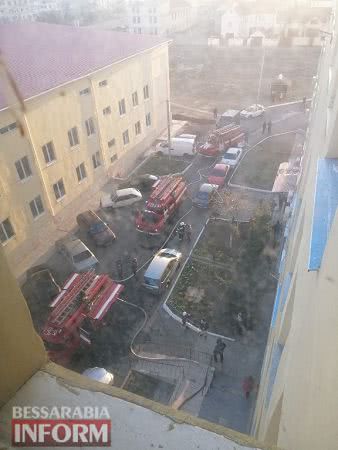 В Белгород-Днестровском произошел пожар в 12-ти этажном доме