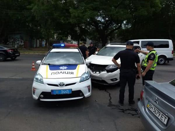 В Одессе произошло очередное ДТП с участием патрульных