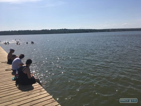 Жители Болграда теперь могут освежиться на городском пляже, который раскинулся на берегу озера Ялпуг