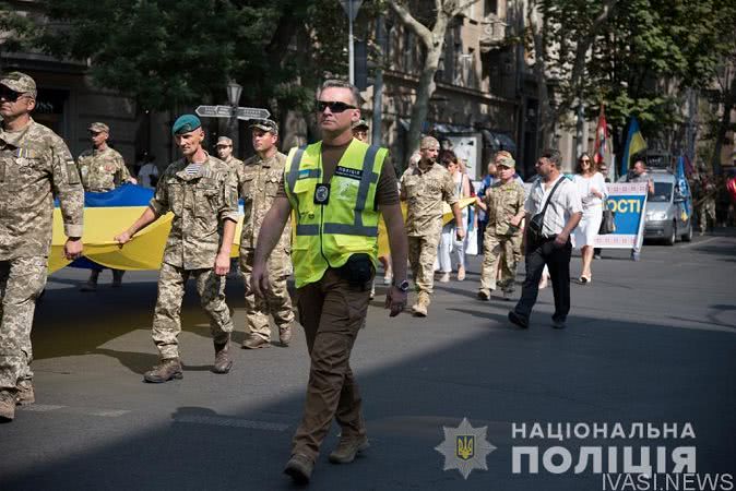 Одесская полиция сообщает, что празднование Дня Независимости прошло без происшествий