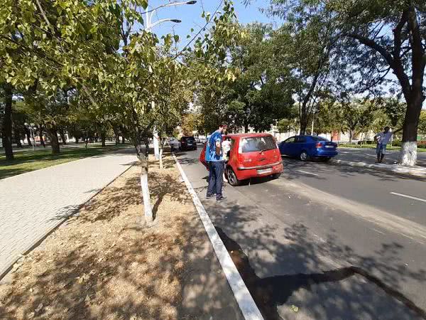 В Измаиле на проспекте Суворова произошло еще одно ДТП с участием трех автомобилей