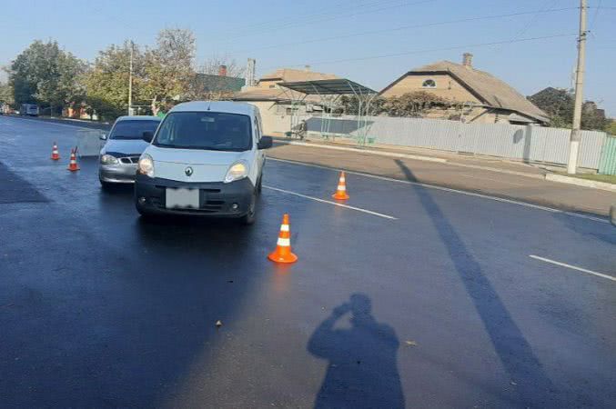 В Измаиле произошло ДТП: на Репина не смогли поделить дорогу Daewoo Lanos и Renault Kangoo