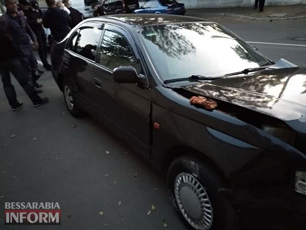 В Измаиле в аварию попал автомобиль патрульной полиции