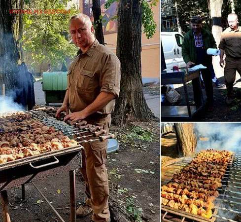 Одесские волонтеры устроили «шашлычный день» для защитников