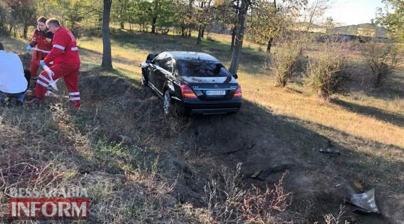 На трассе Одесса-Рени за Измаилом Mercedes на большой скорости протаранил дрифтующий BMW