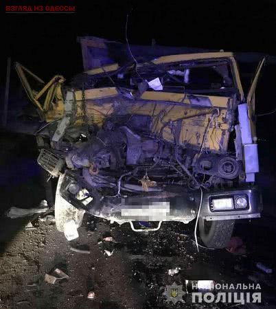 В Одесской области произошло столкновение грузового транспорта