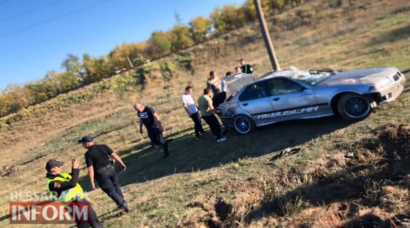 На трассе Одесса-Рени за Измаилом Mercedes на большой скорости протаранил дрифтующий BMW