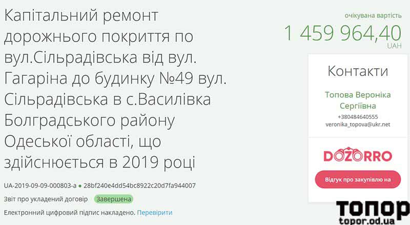 В селе Болградского района строят бетонные дороги