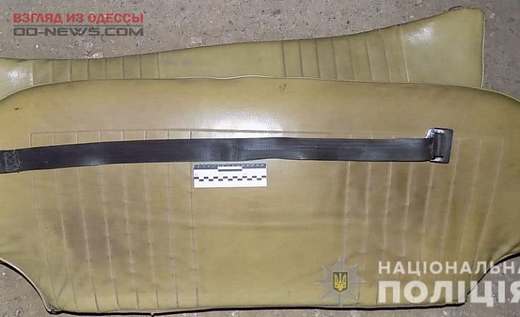 В Одесской области жена задушила мужа ремнем безопасности