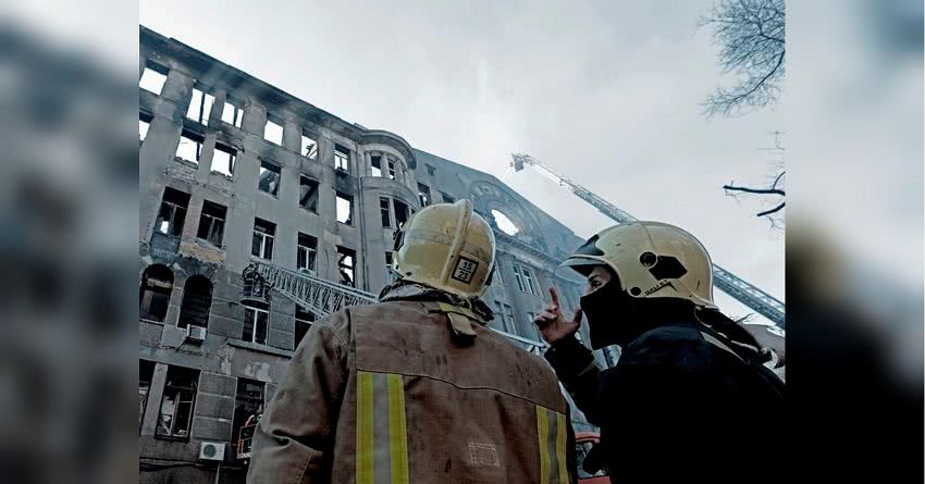 Число жертв пожара в одесском колледже возросло до пяти
