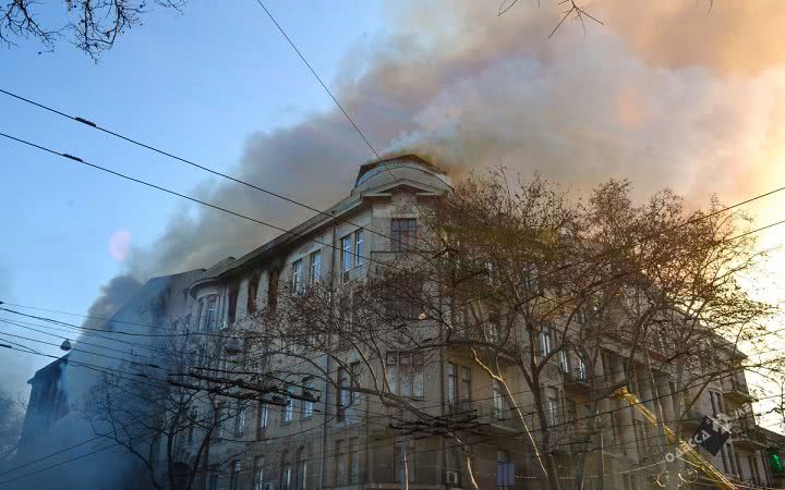 По факту пожара в Одессе открыто уголовное производство