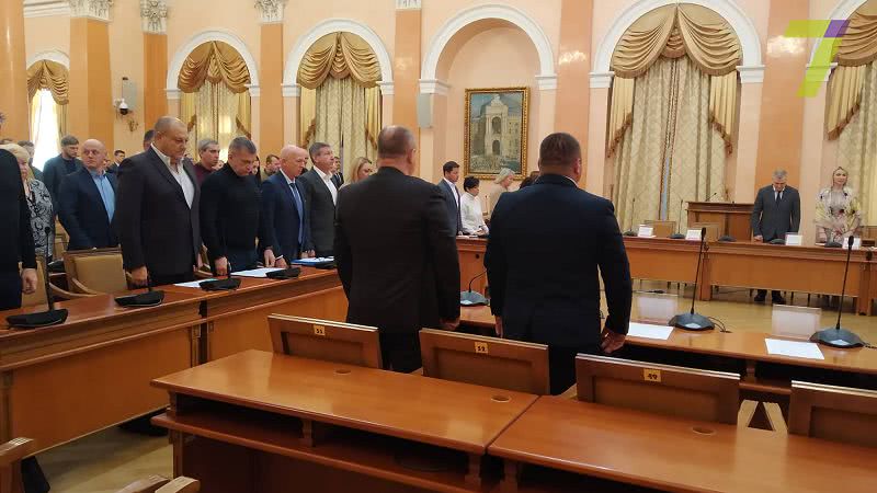 С минуты молчания началось аппаратное совещание в Одесской мэрии (фото)