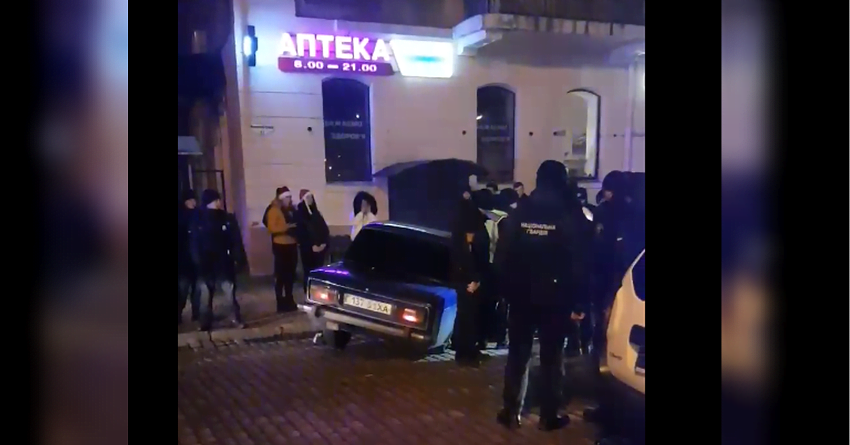 В новогоднюю ночь в центре Одессы устроили погоню со стрельбой (видео)