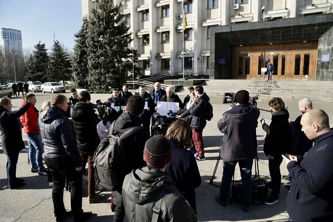 Одесские журналисты протестовали против закона о цензуре