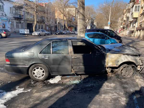 В Одесі спалили авто активіста «Правого сектору»