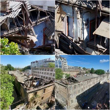В Одессе обрушился старинный дом. 7 квартир разрушены