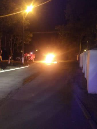 В Измаиле сожгли машину местного активиста и блогера (фото)