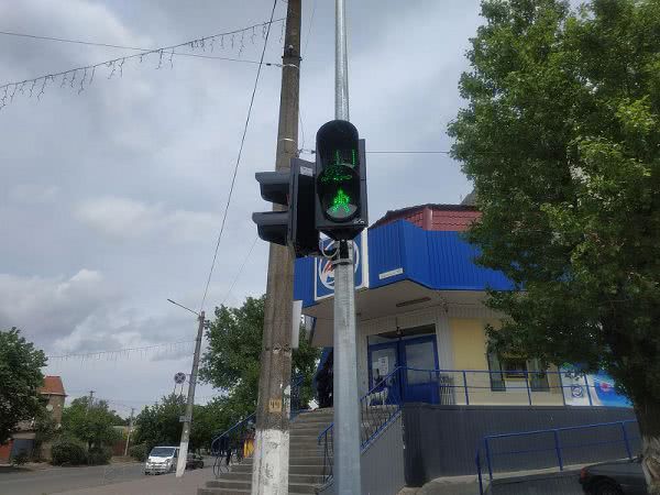 Где в Белгороде-Днестровском установили новые светофоры с таймером