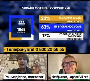 Светлана Фабрикант: Украине нужны союзники, а не внешнее управление