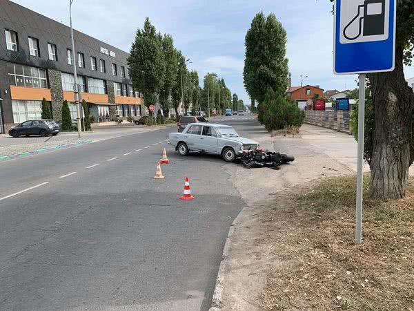 В Черноморске произошло ДТП с участием мотоцикла