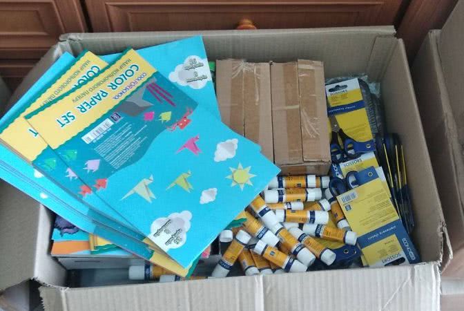 44 семьи Болградского района бесплатно получили канцтовары для школьников