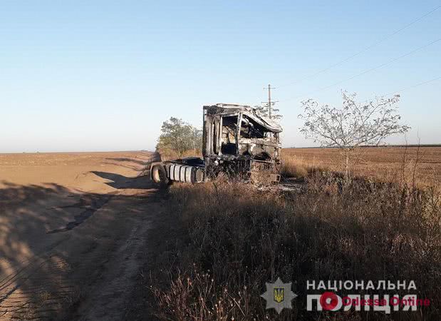 В Одесской области задержали угонщика и поджигателя фуры турецкого дальнобойщика