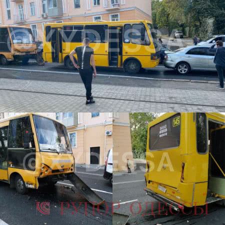 В Одессе произошло ДТП с участием двух маршруток