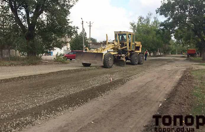 В Болграде начали ремонт дороги Болград Табаки