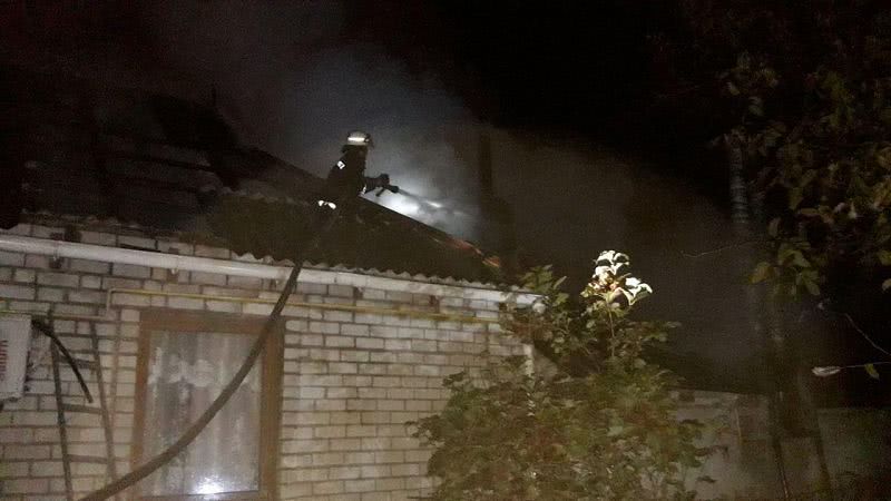 В Беляевке сгорел частный дом
