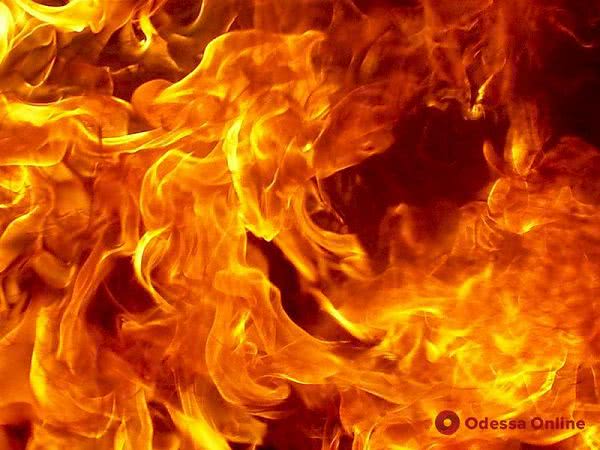 В Одесской области после ДТП загорелась легковушка