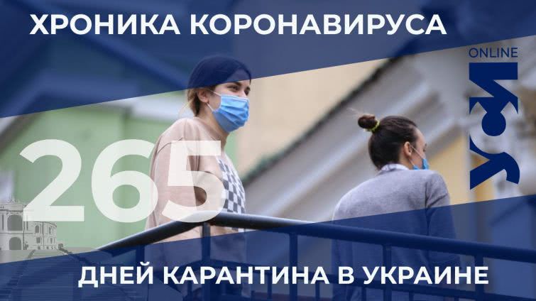 На 265-й день карантина в Одесской области свыше 1000 инфицированных