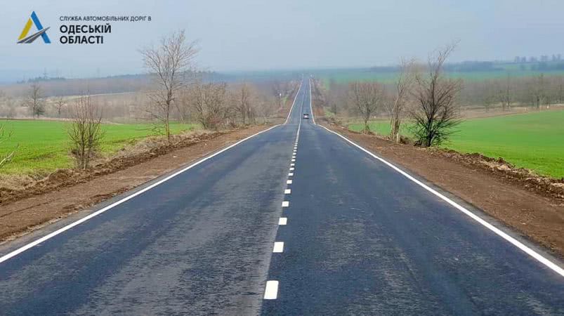 В Одесской области завершен ремонт участка трассы Т-16-08