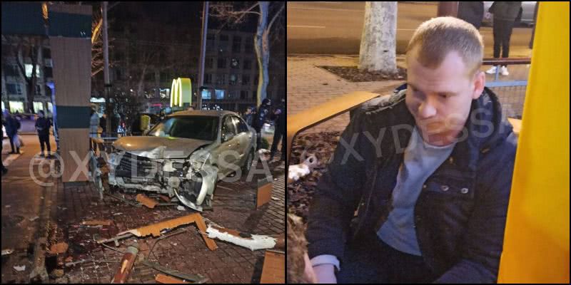 В Одессе машина влетела в McDonalds и снесла девушку: первые детали и фото ДТП