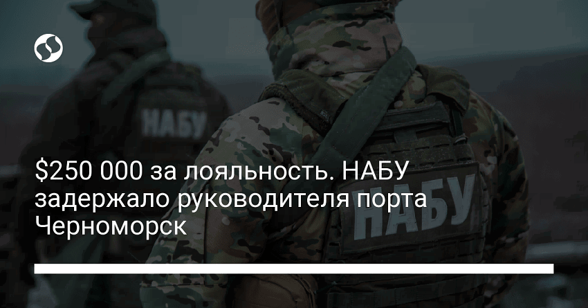 $250 000 за лояльность. НАБУ задержало руководителя порта Черноморск