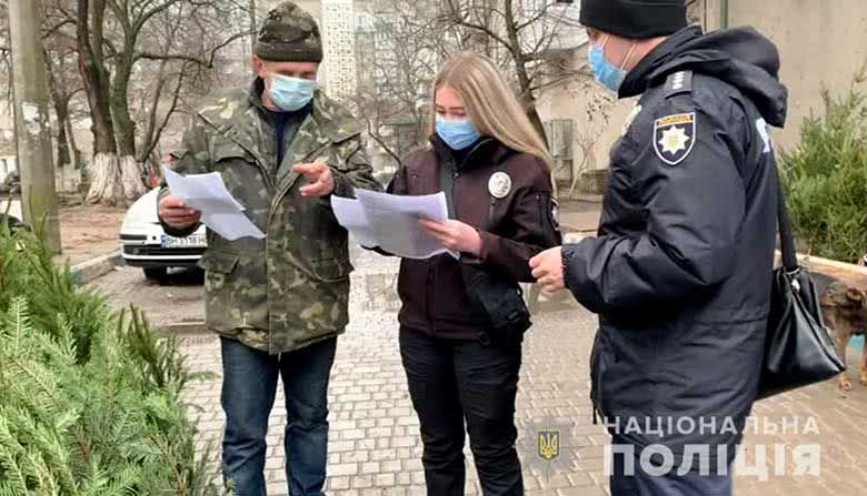 Полиция Южного проводит рейды по местам торговли хвойными деревьями