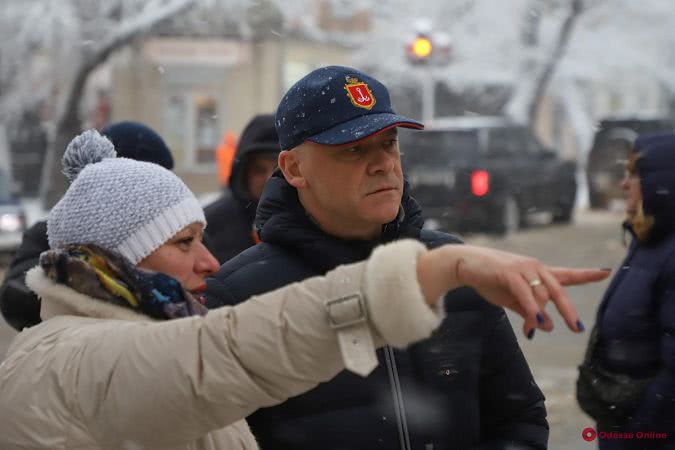 Мэр Одессы Геннадий Труханов провел выездное совещание по вопросам ликвидации последствий непогоды