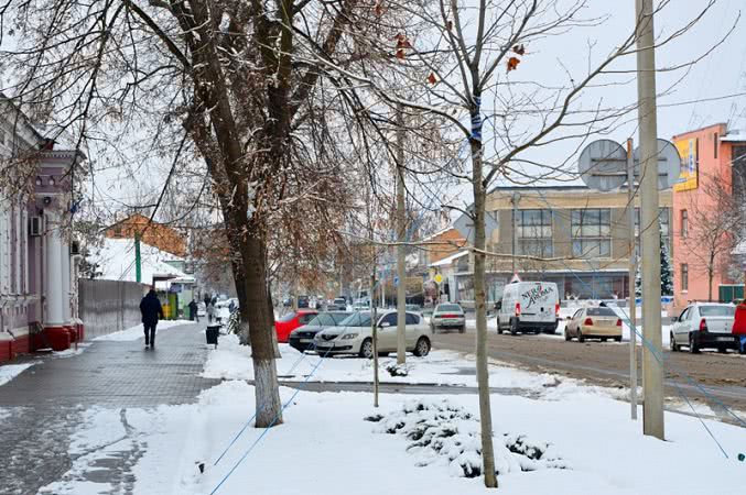 Бессарабию за ночь усыпало снегом: фоторепортаж из Килии, Измаила и Аккермана