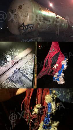 Школьник забавы ради залез на грузовой вагон в Одессе и получил мощный удар током: фото последствий