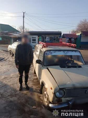 Бериславські поліцейські впродовж години розшукали угнаний автомобіль