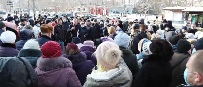 В Черноморске вновь провели митинг против повышения коммунальных тарифов